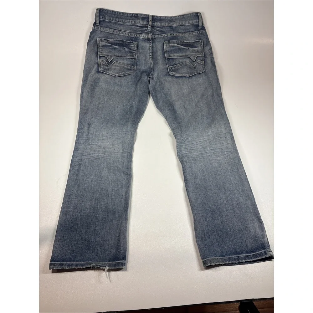 INC Jeans Men's 34x32 Denim Blue Berlin Slim Straight Leg Jean Preowned Good
